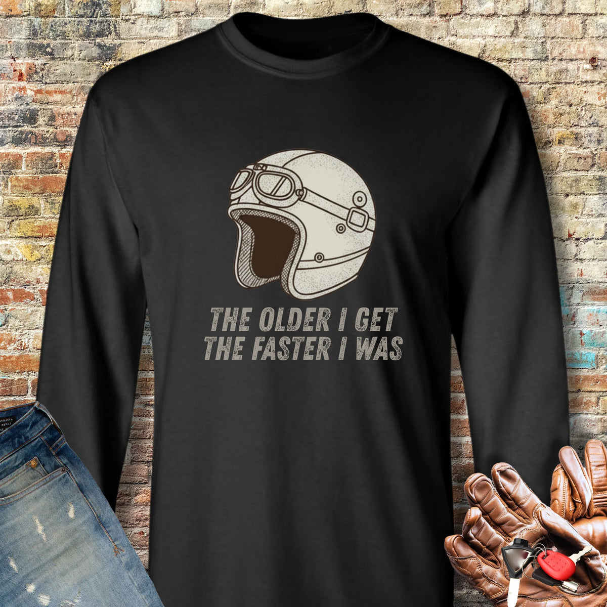 The Older I Get Long Sleeve T-Shirt - Black
