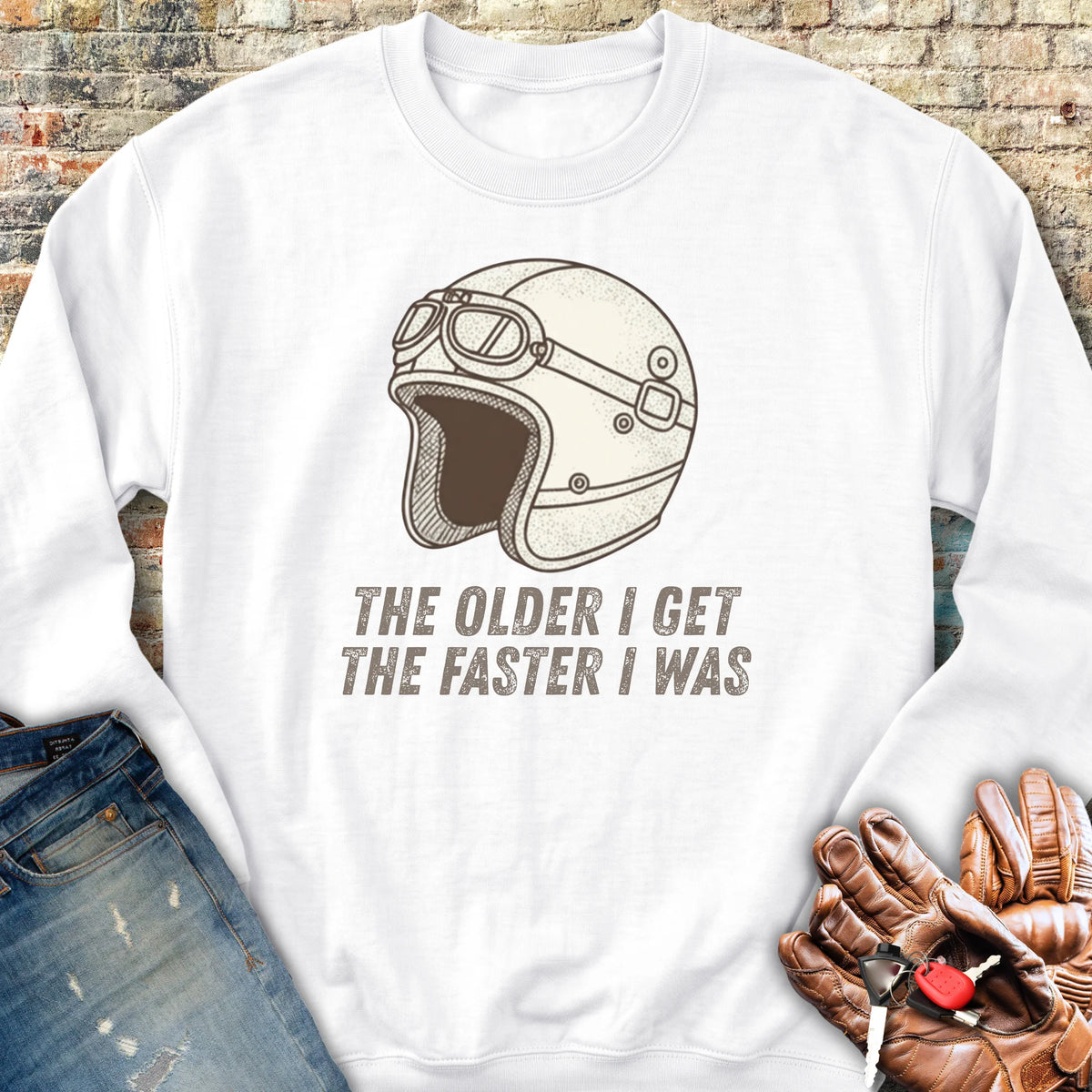 The Older I Get Sweatshirt - White