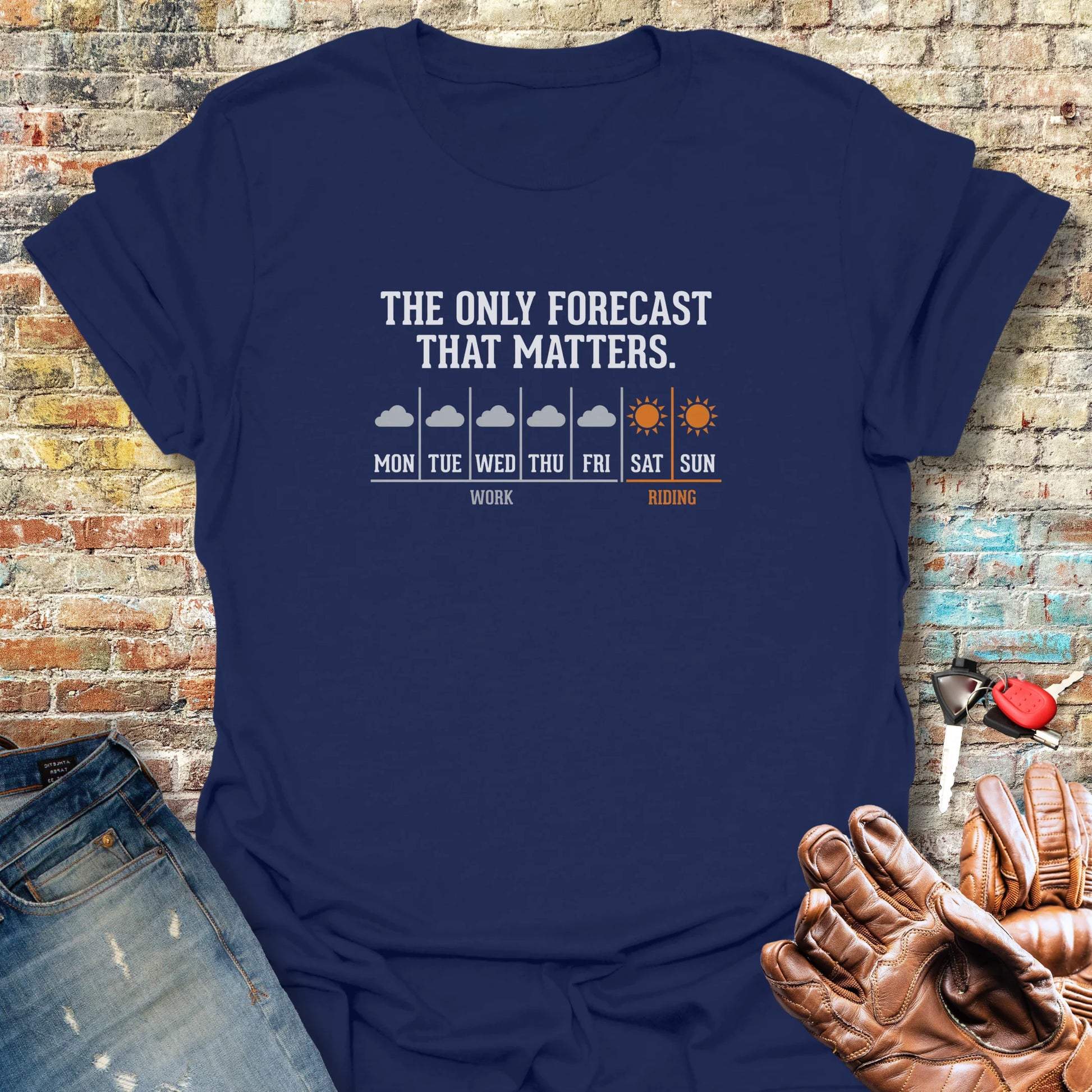 The Only Forecast T-Shirt - Navy