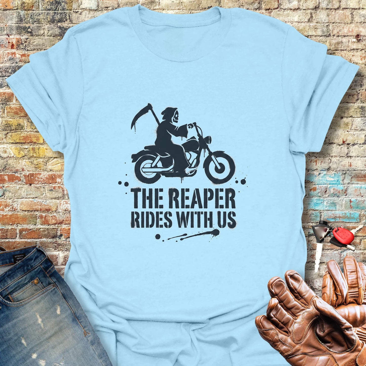 The Reaper T-Shirt - Light Blue