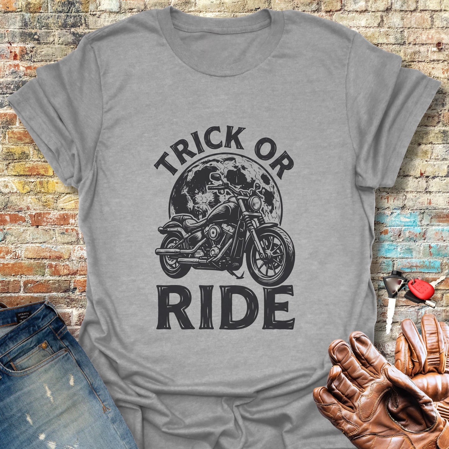 The Ride Is The Treat T-Shirt - Sport Grey