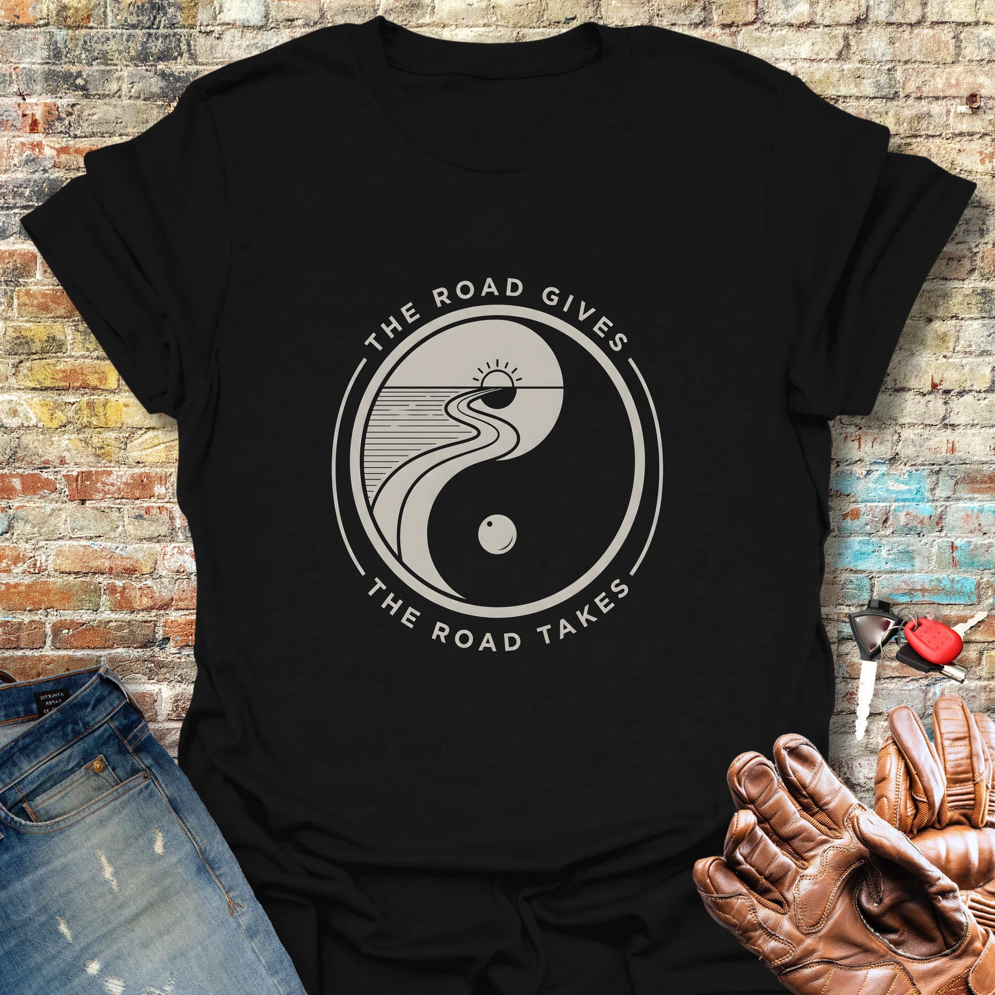 The Road Gives T-Shirt - Black