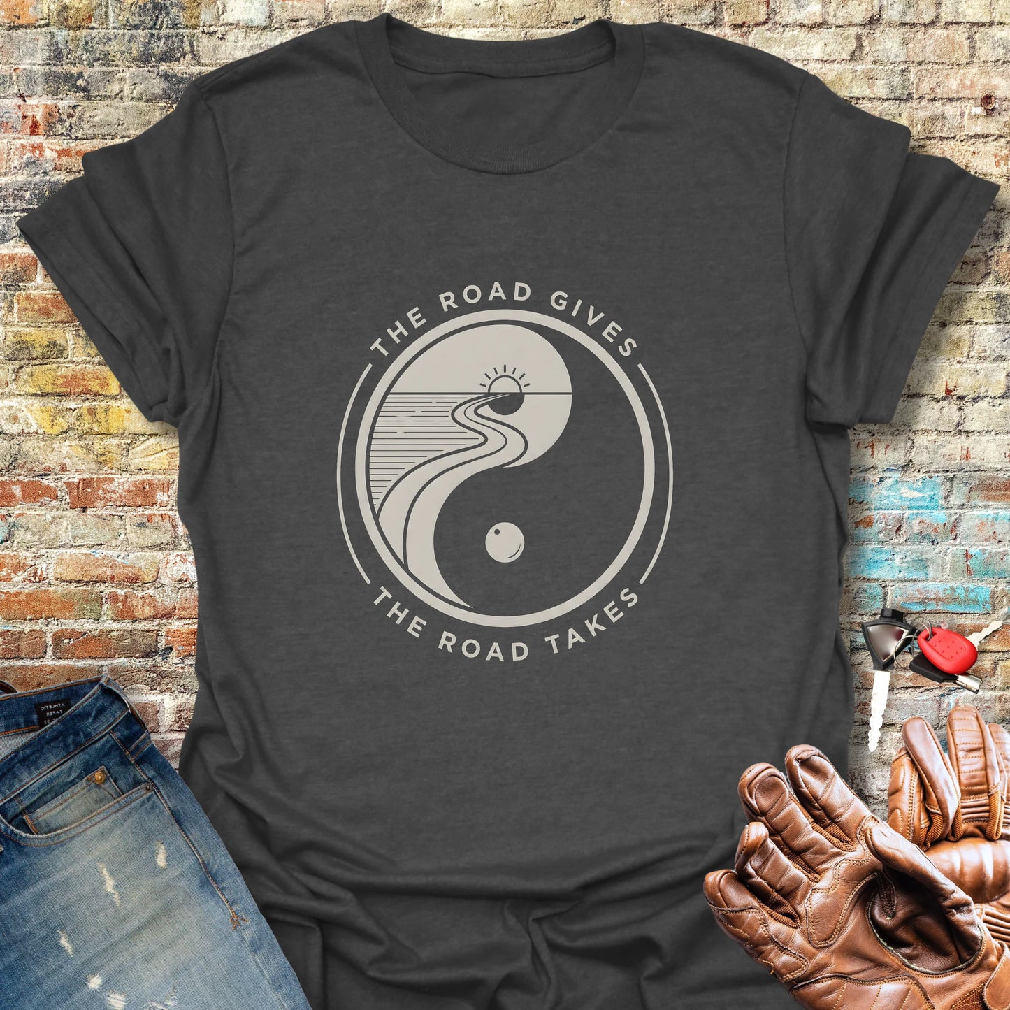 The Road Gives T-Shirt - Dark Heather