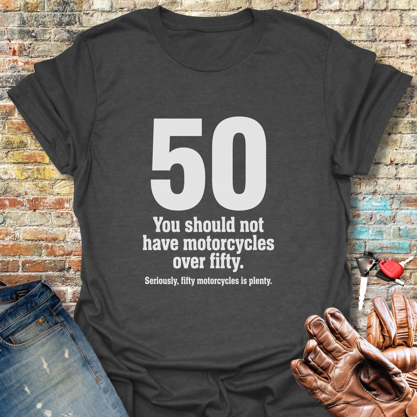 The Rule Of Fifty T-Shirt - Dark Heather