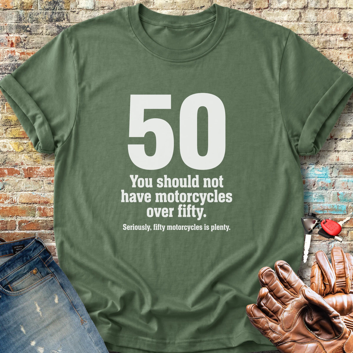 The Rule Of Fifty Classic T-Shirt - Military Green