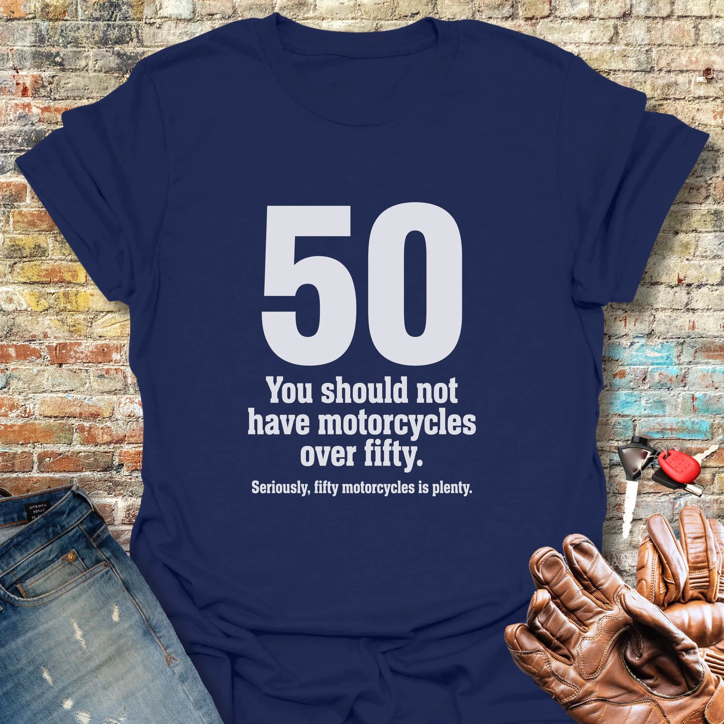 The Rule Of Fifty T-Shirt - Navy