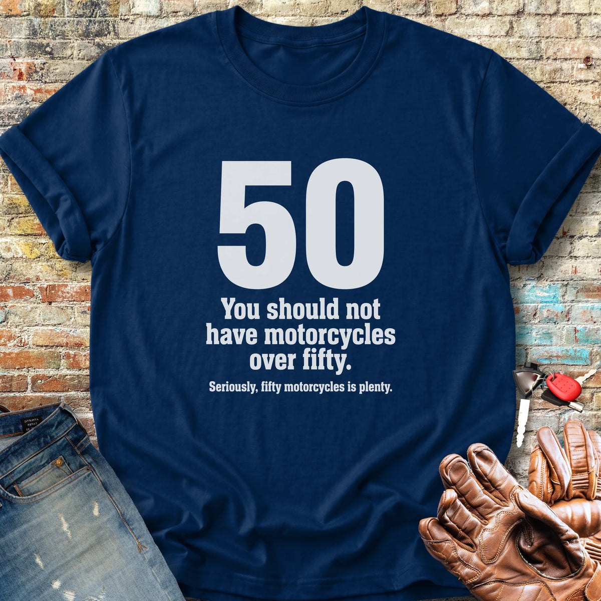 The Rule Of Fifty Classic T-Shirt - Navy
