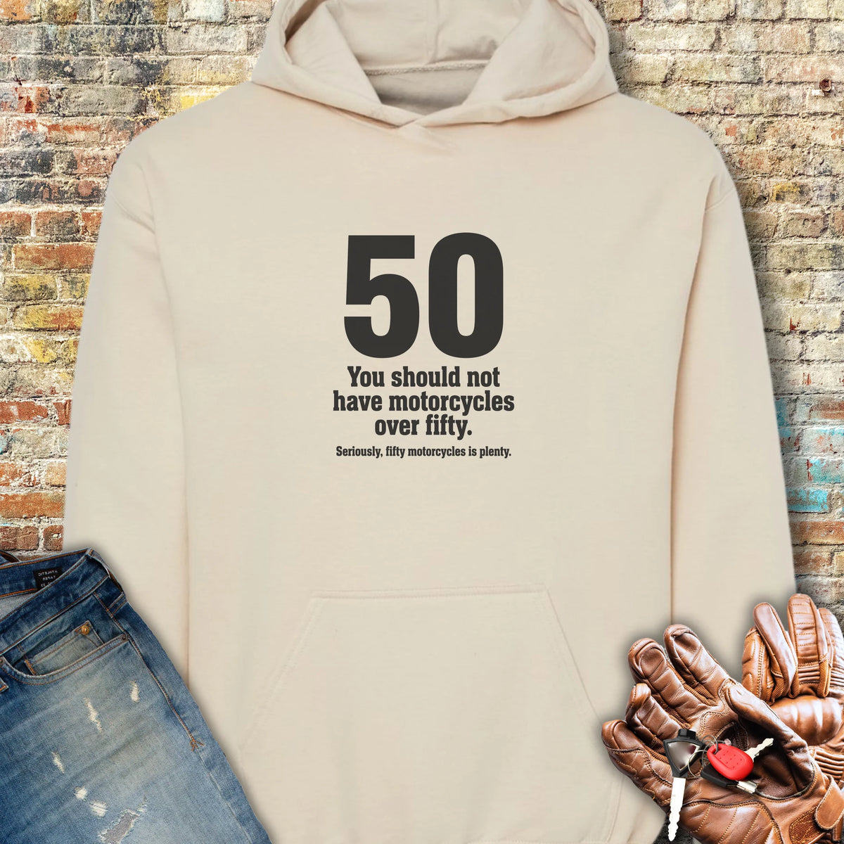 The Rule Of Fifty Hoodie - Sand