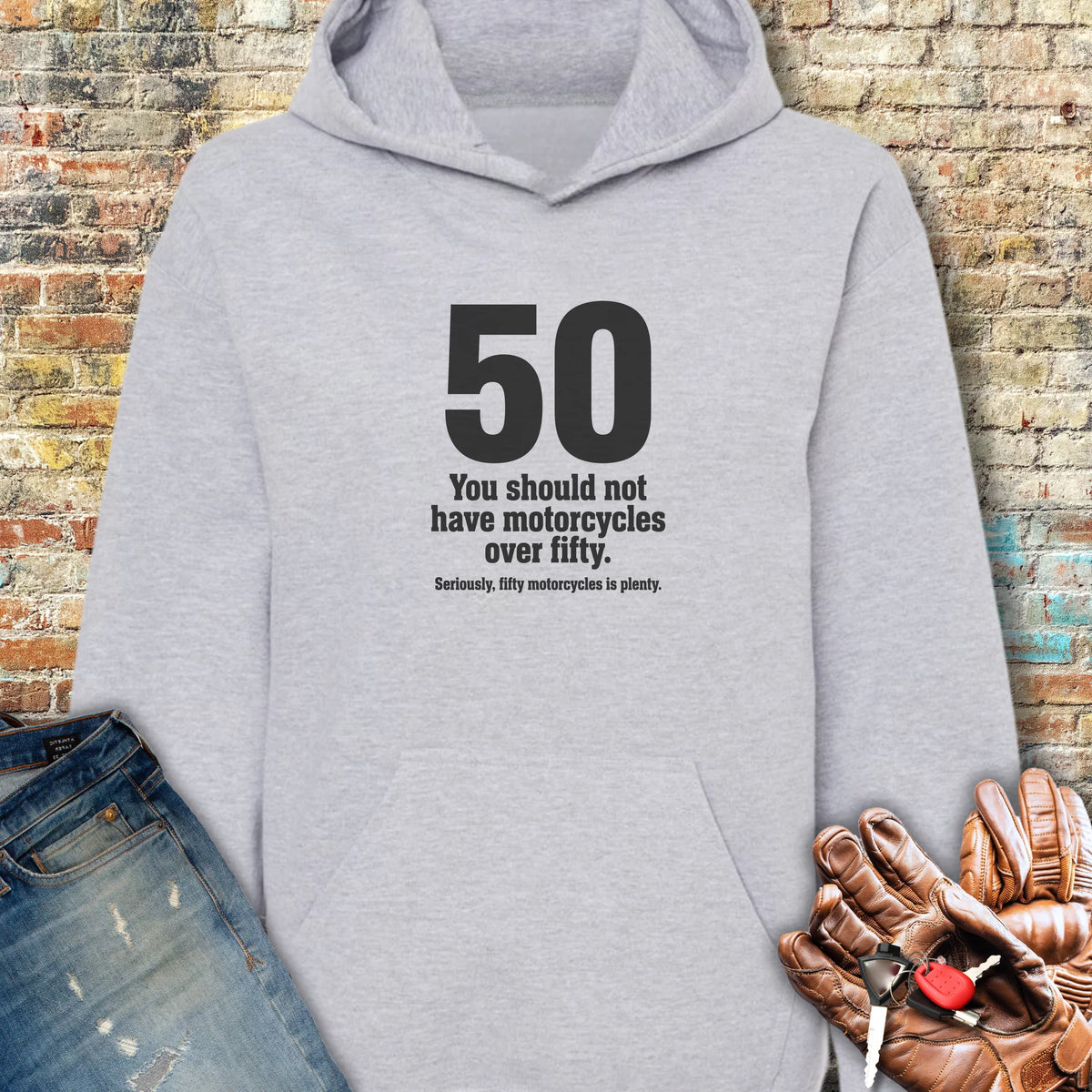 The Rule Of Fifty Hoodie - Sport Grey