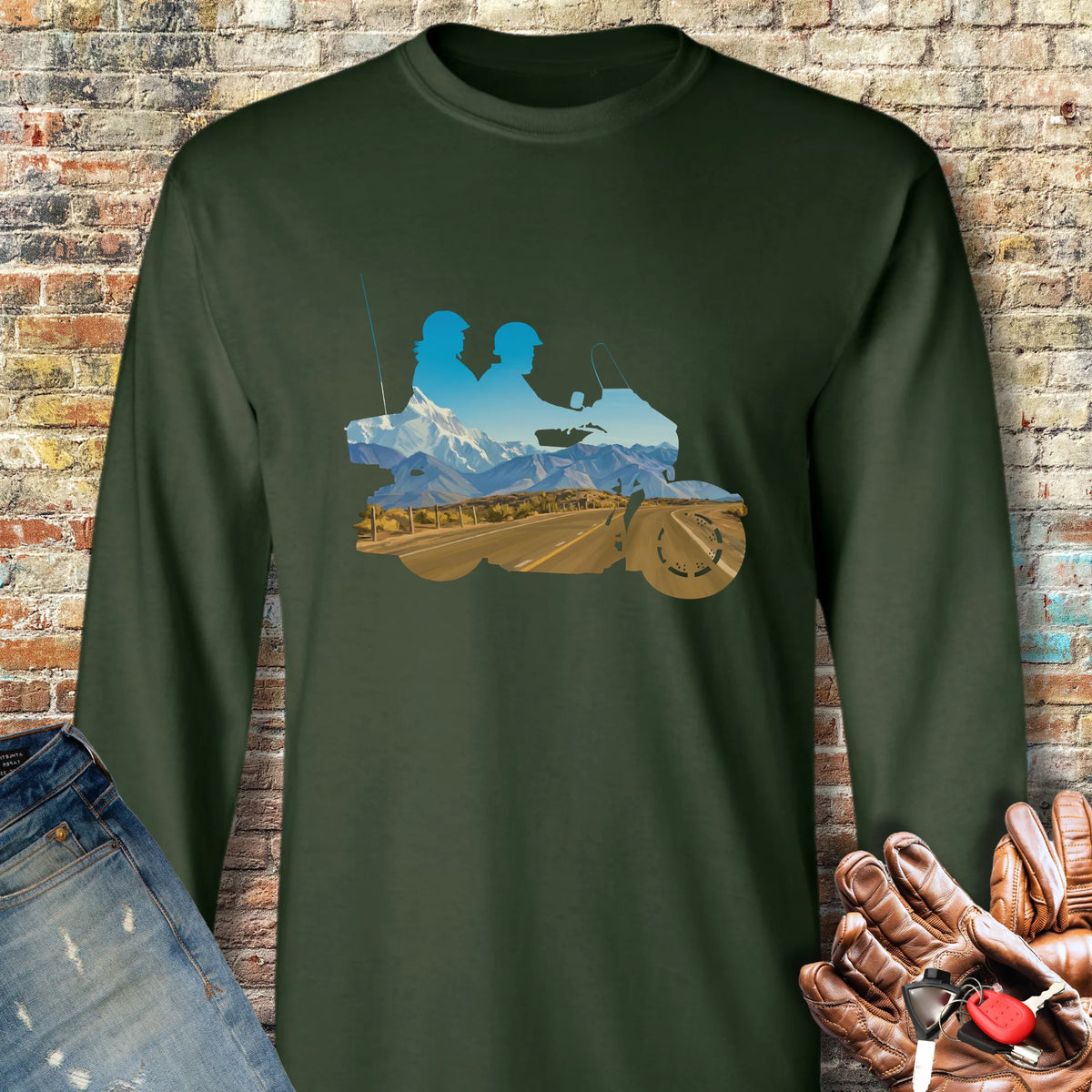 The Tour Long Sleeve T-Shirt - Forest Green