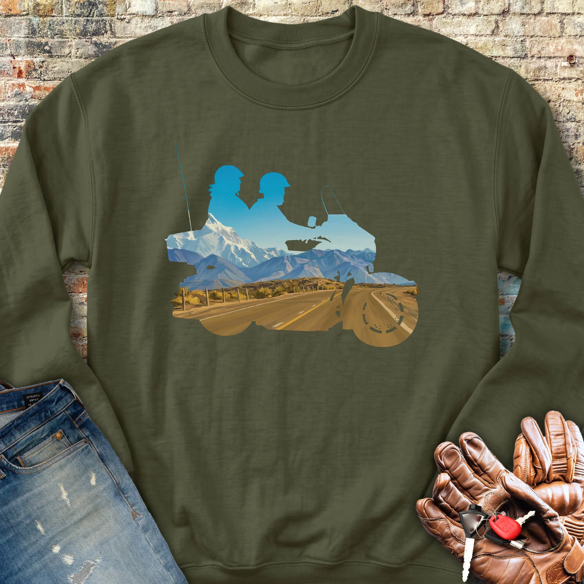 The Tour Sweatshirt - Military Green