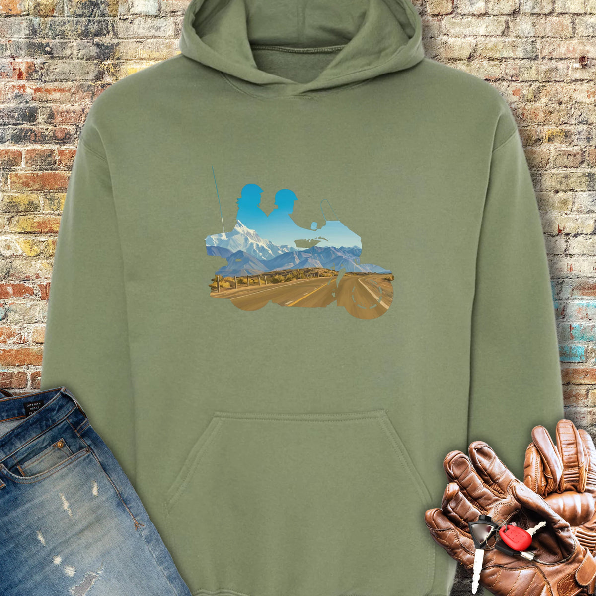 The Tour Hoodie - Military Green