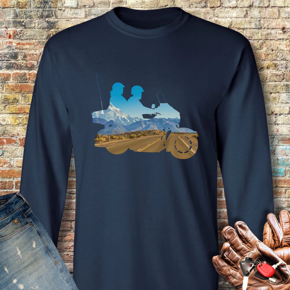 The Tour Long Sleeve T-Shirt - Navy