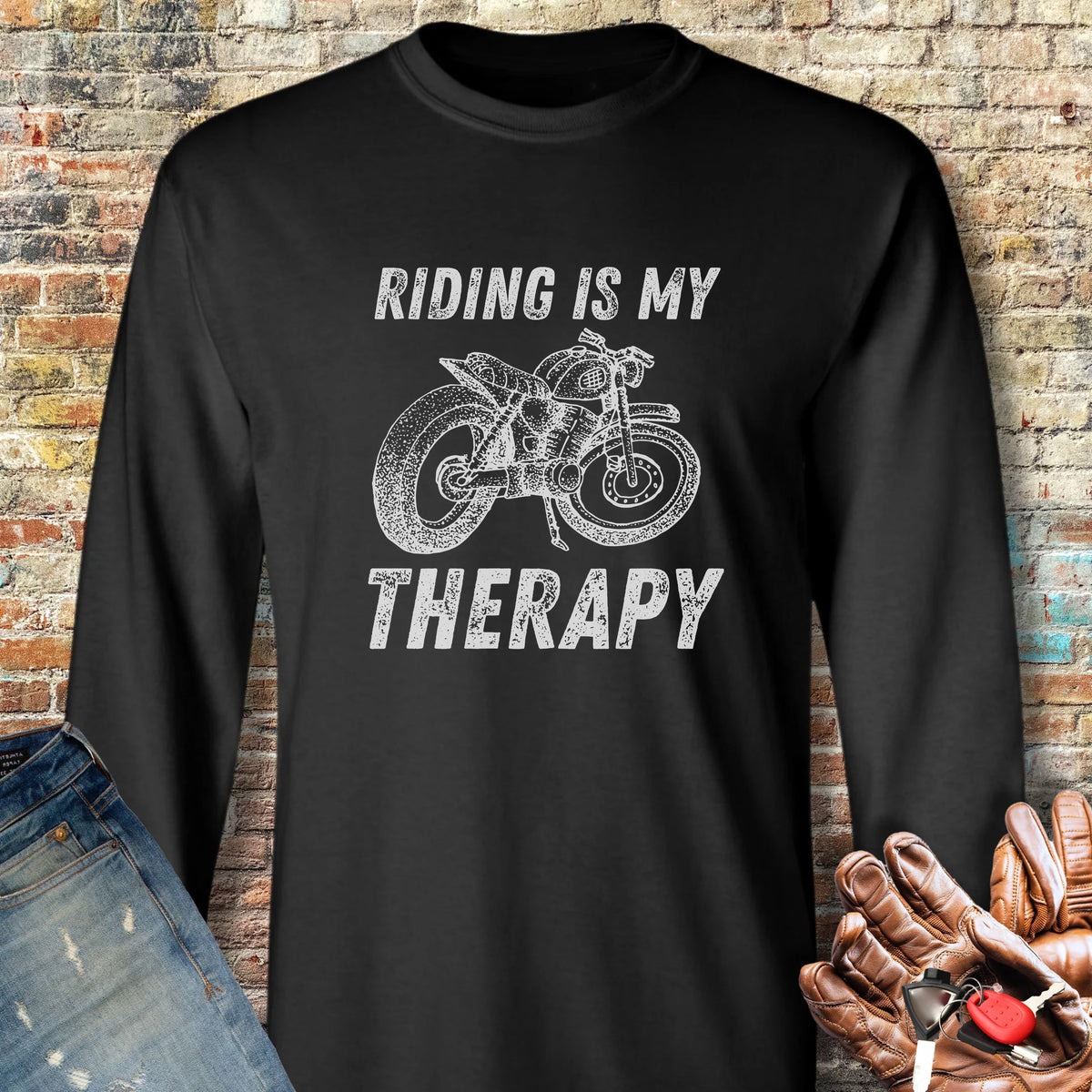 Therapy Long Sleeve T-Shirt - Black