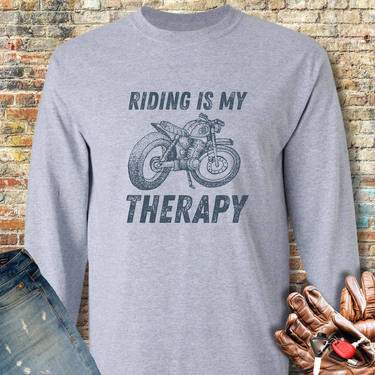 Therapy Long Sleeve T-Shirt - Sport Grey