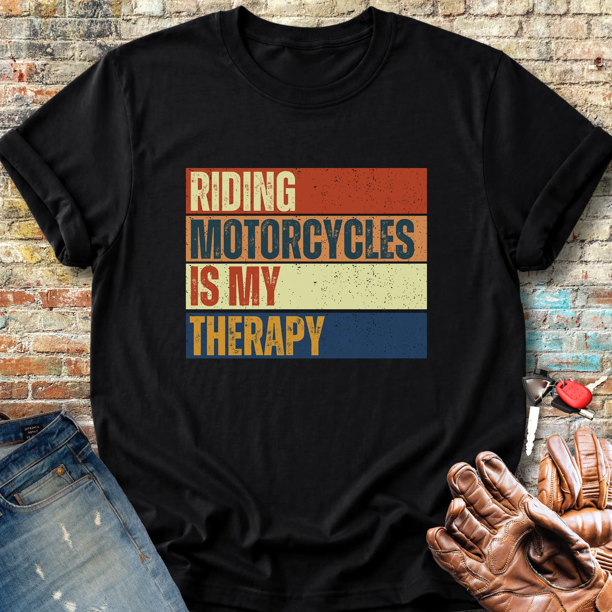 Therapy (Block) Classic T-Shirt - Black