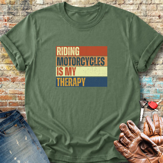 Therapy (Block) Classic T-Shirt - Military Green