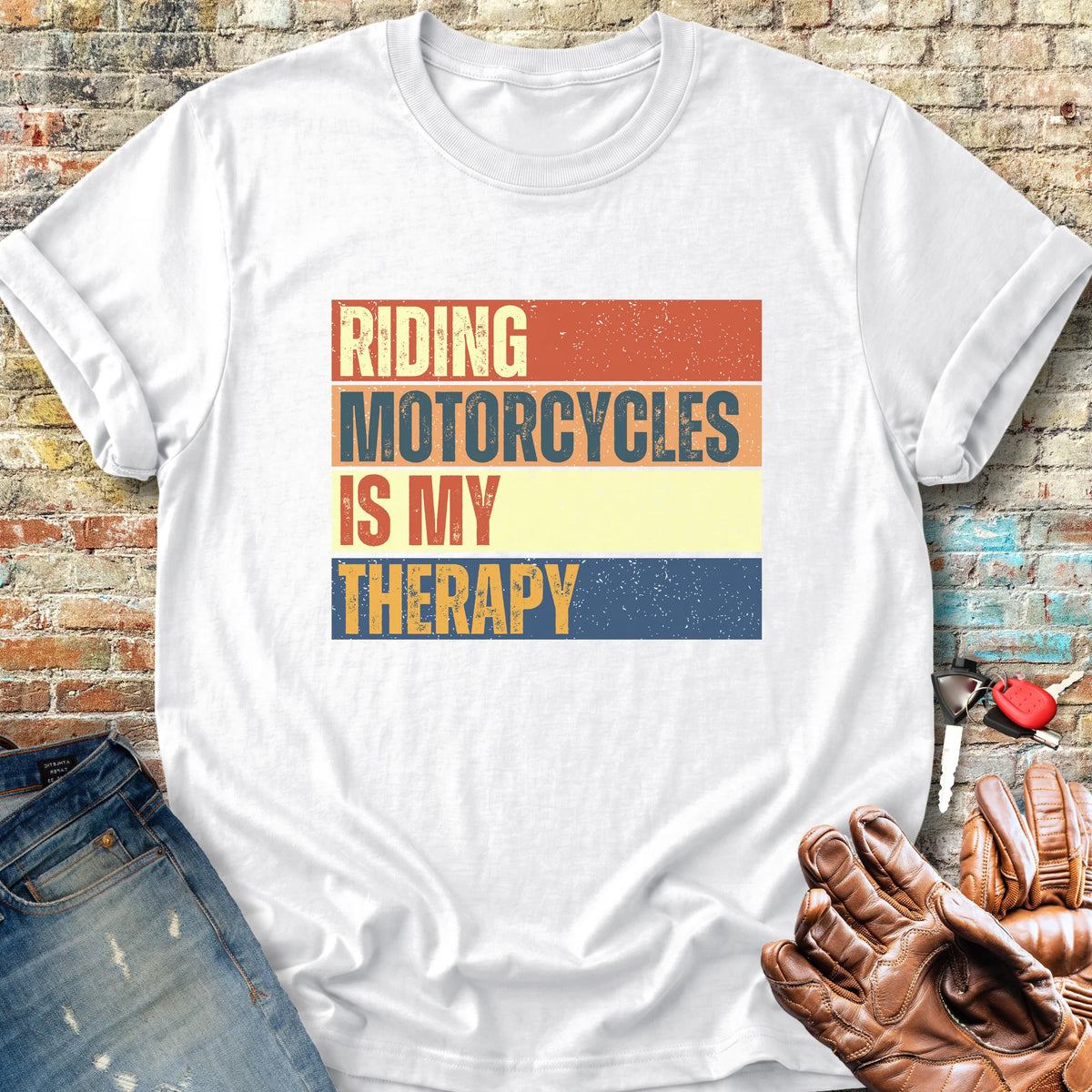 Therapy (Block) Classic T-Shirt - White