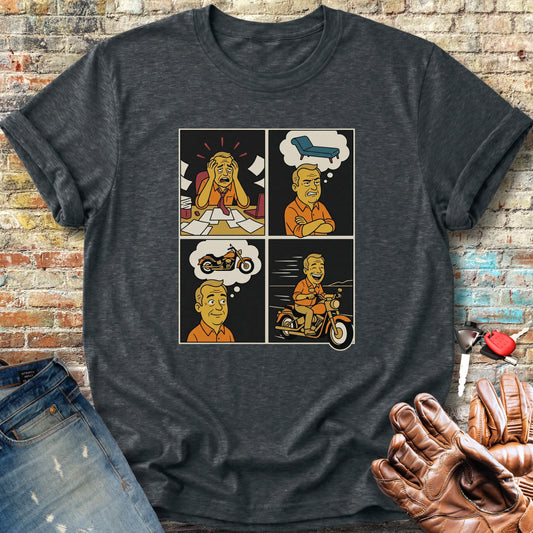 Therapy Comic Strip Classic T-Shirt - Dark Heather