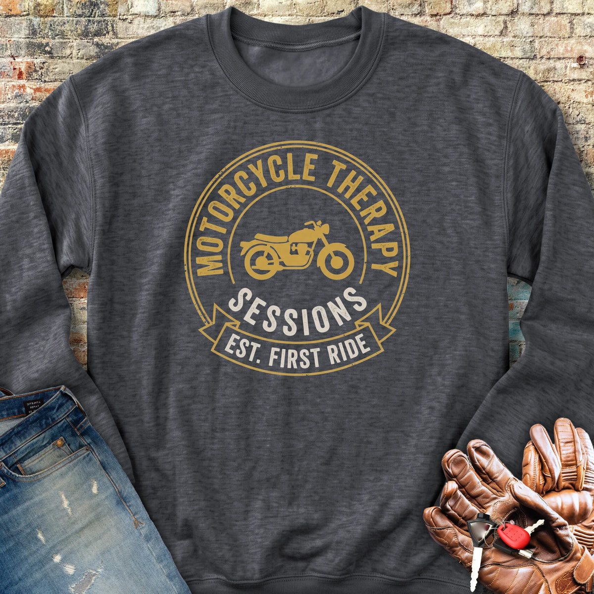 Therapy Sessions Sweatshirt - Dark Heather
