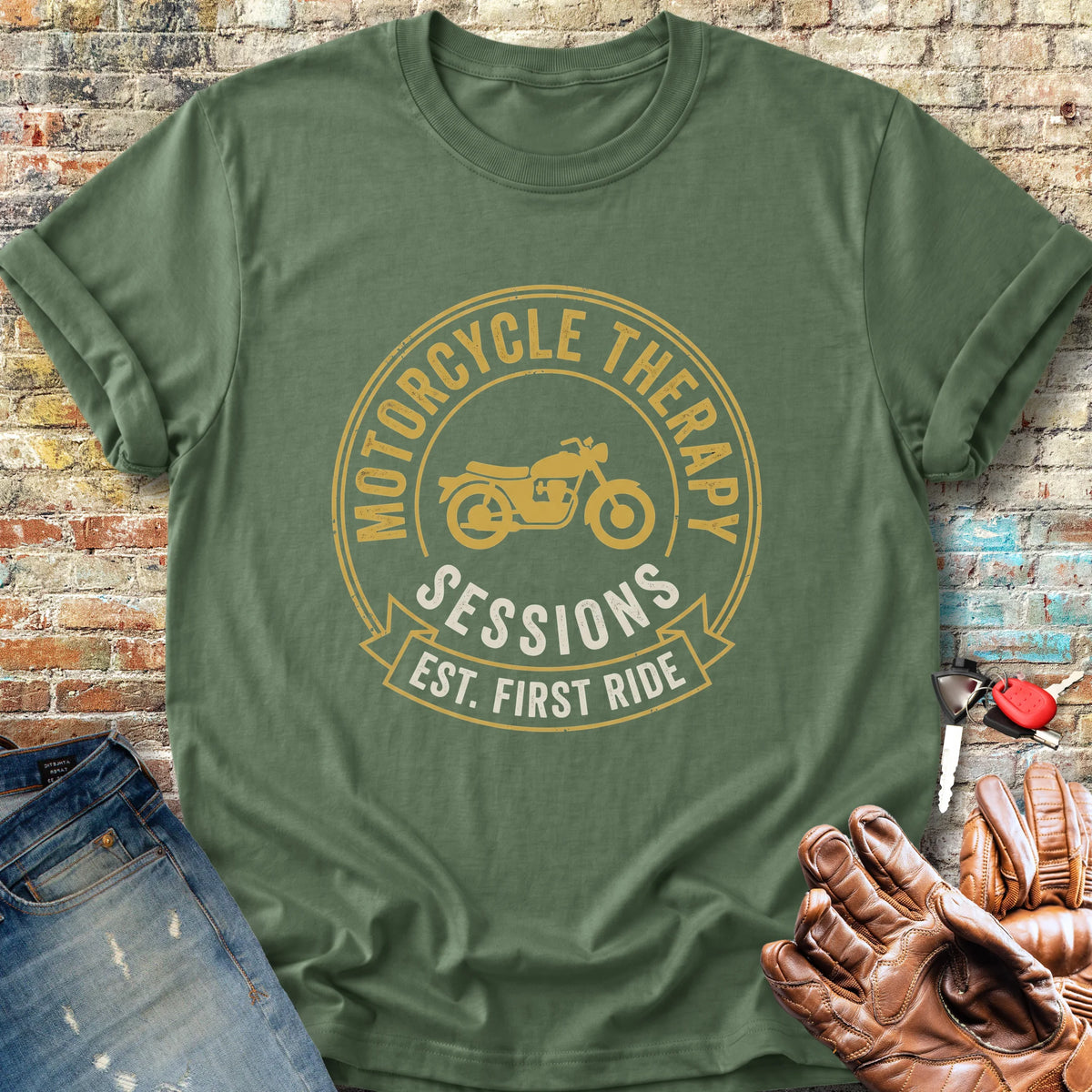 Therapy Sessions Classic T-Shirt - Military Green