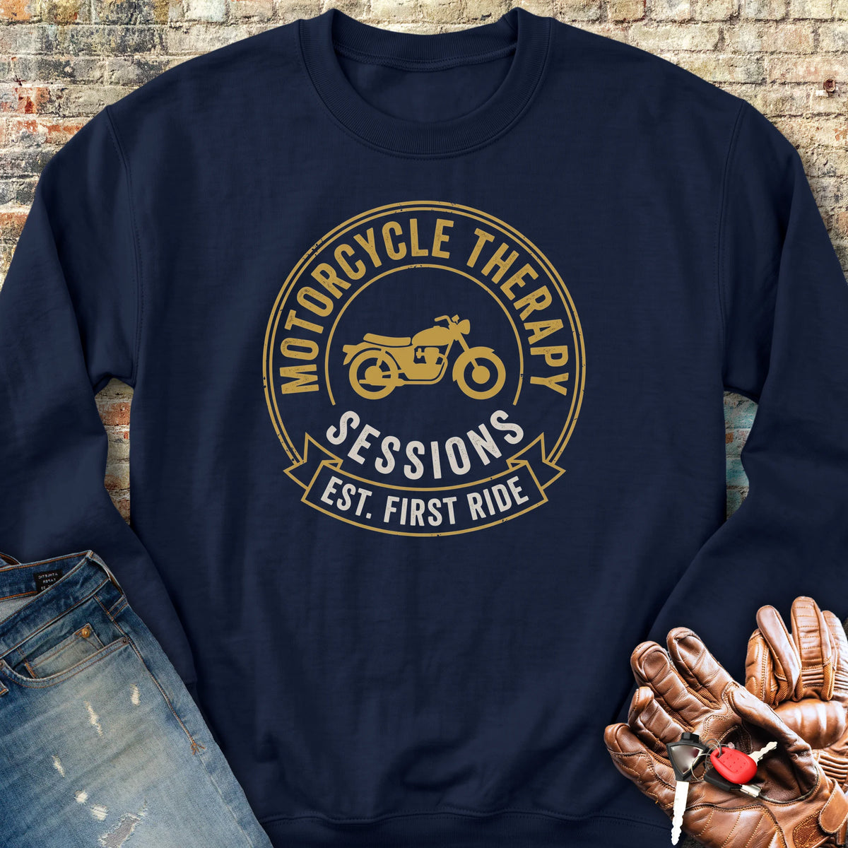 Therapy Sessions Sweatshirt - Navy