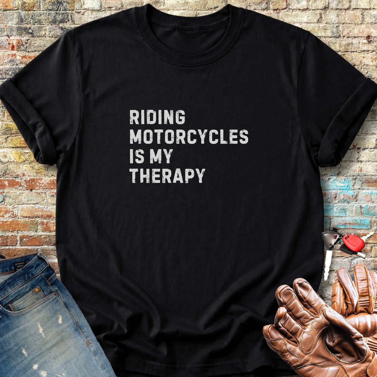 Therapy (Text) Classic T-Shirt - Black