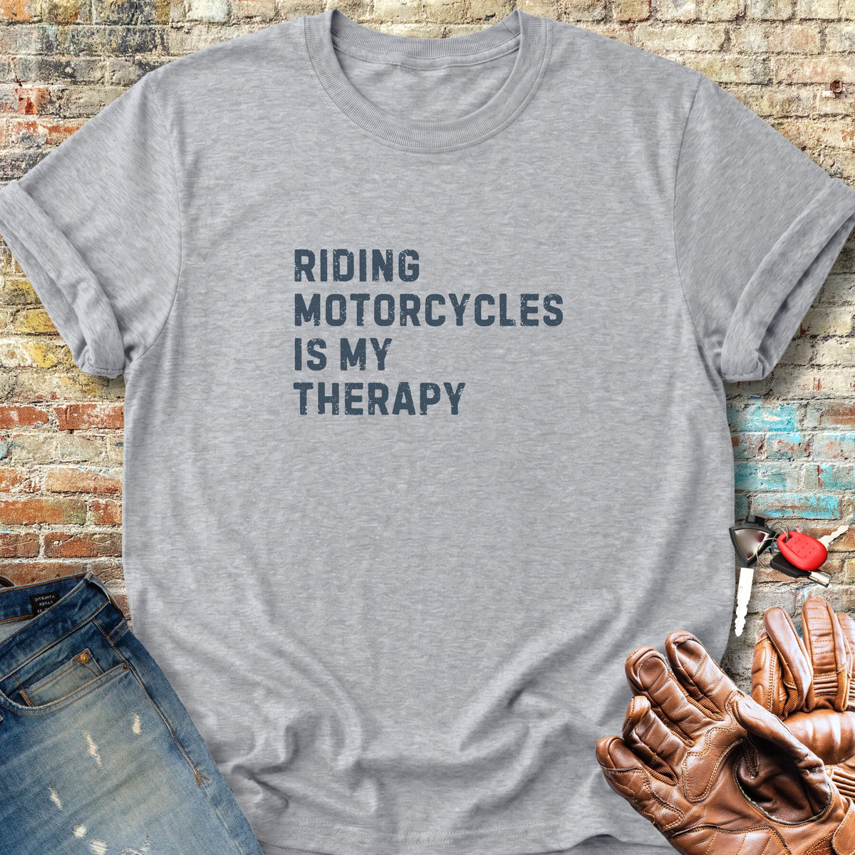 Therapy (Text) Classic T-Shirt - Sport Grey