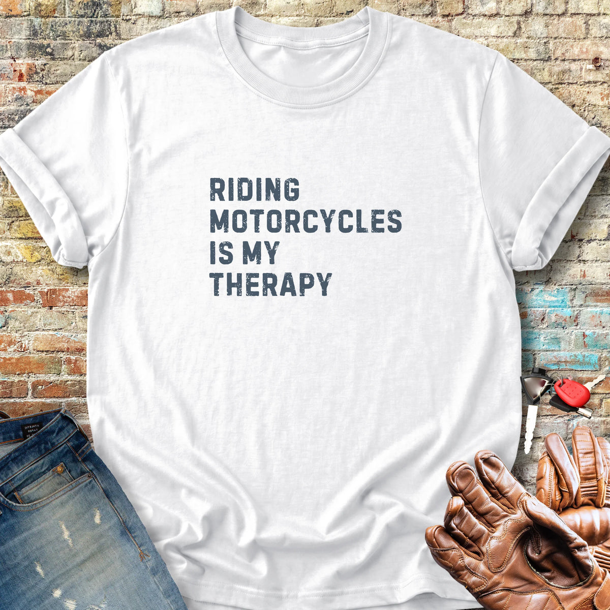 Therapy (Text) Classic T-Shirt - White