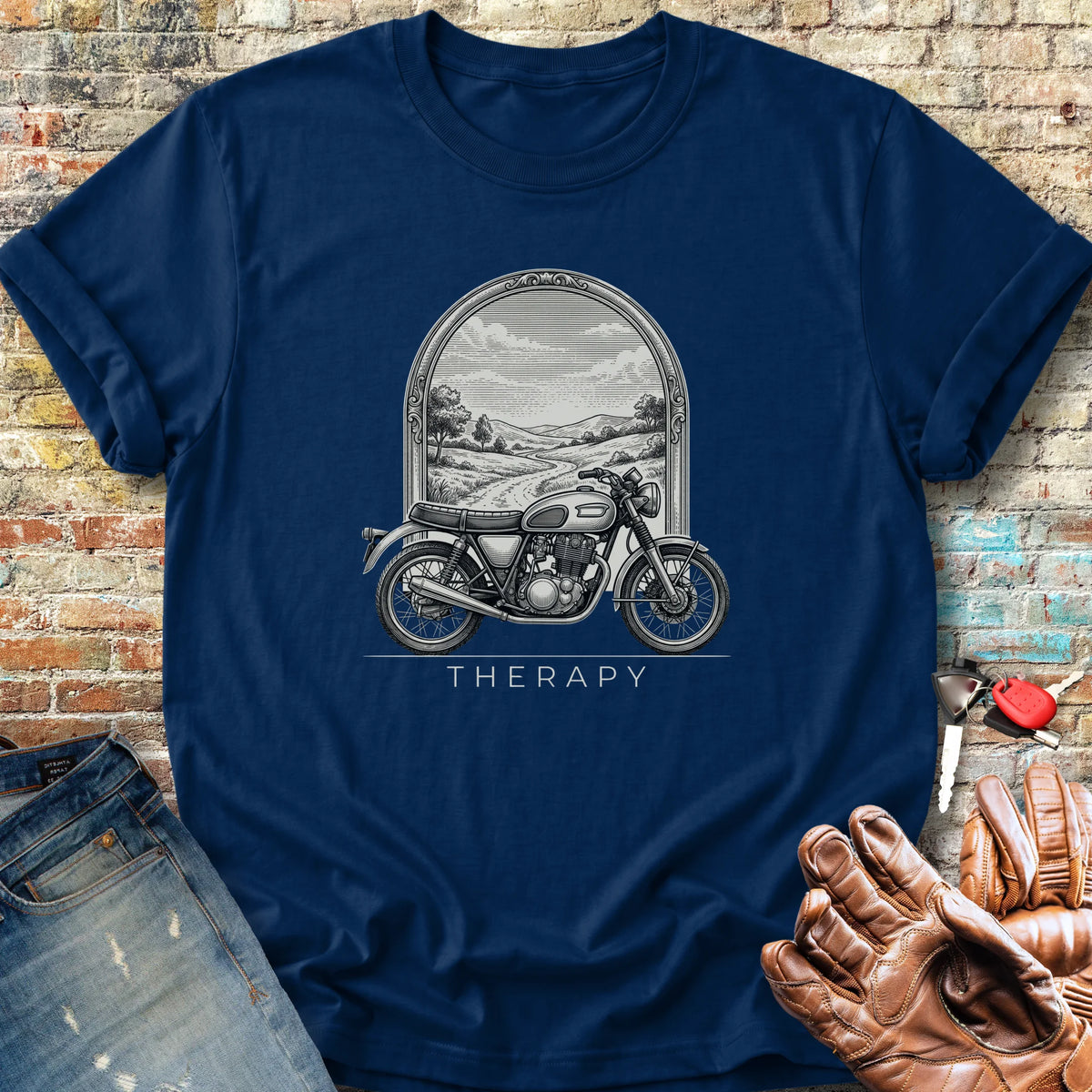 Therapy Window Classic T-Shirt - Navy