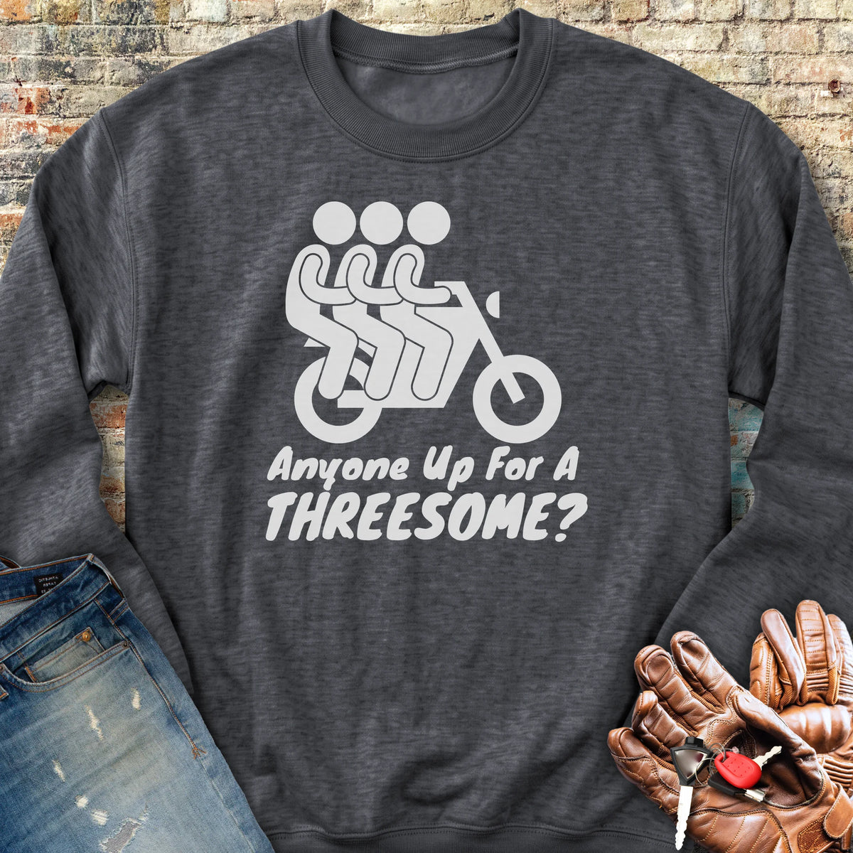 Threesome Sweatshirt - Dark Heather