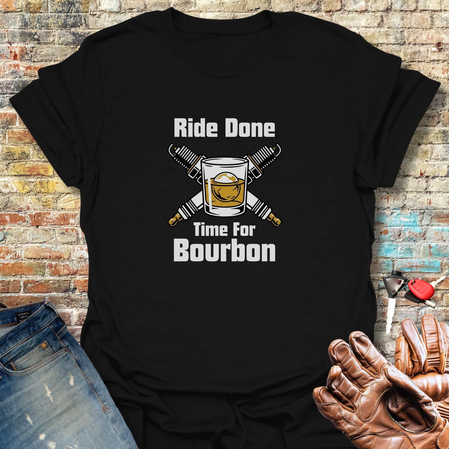 Time For Bourbon T-Shirt - Black