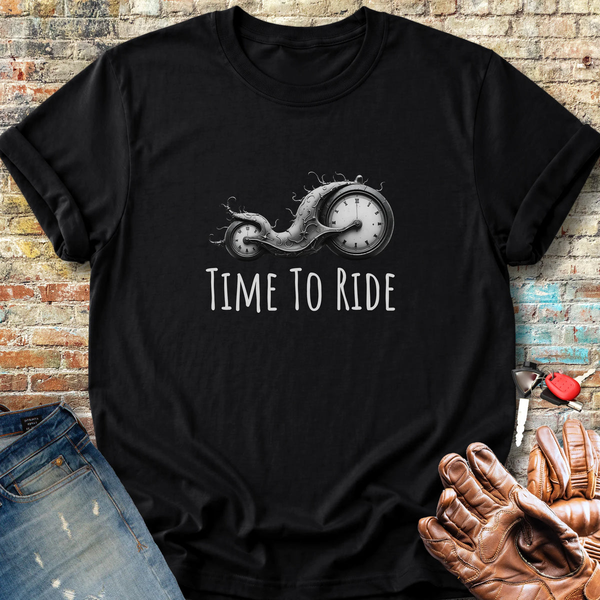 Time To Ride Classic T-Shirt - Black