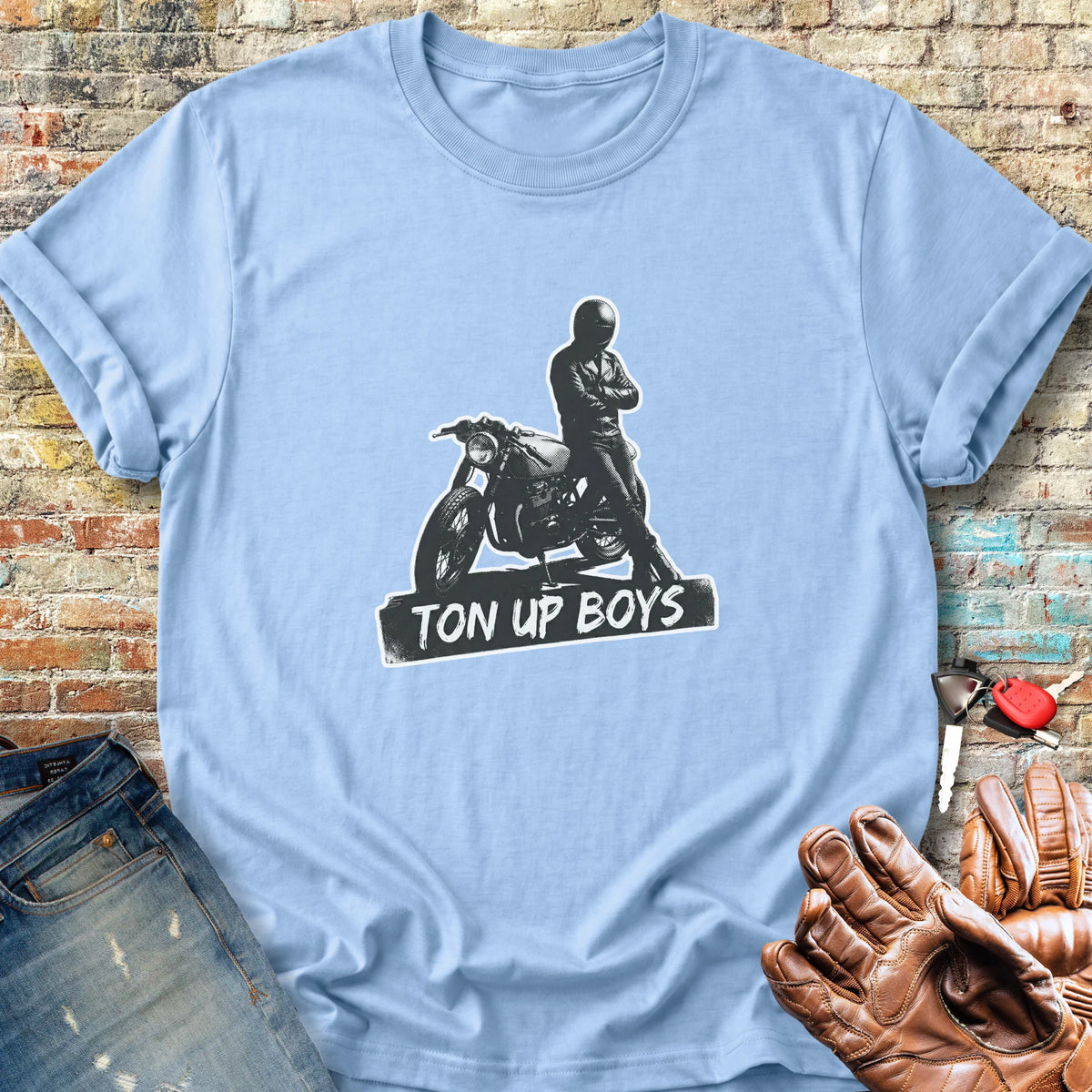 Ton Up Boys Classic T-Shirt - Light Blue