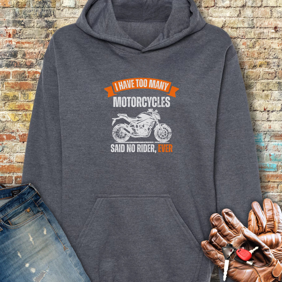 Too Many (Street) Hoodie - Dark Heather