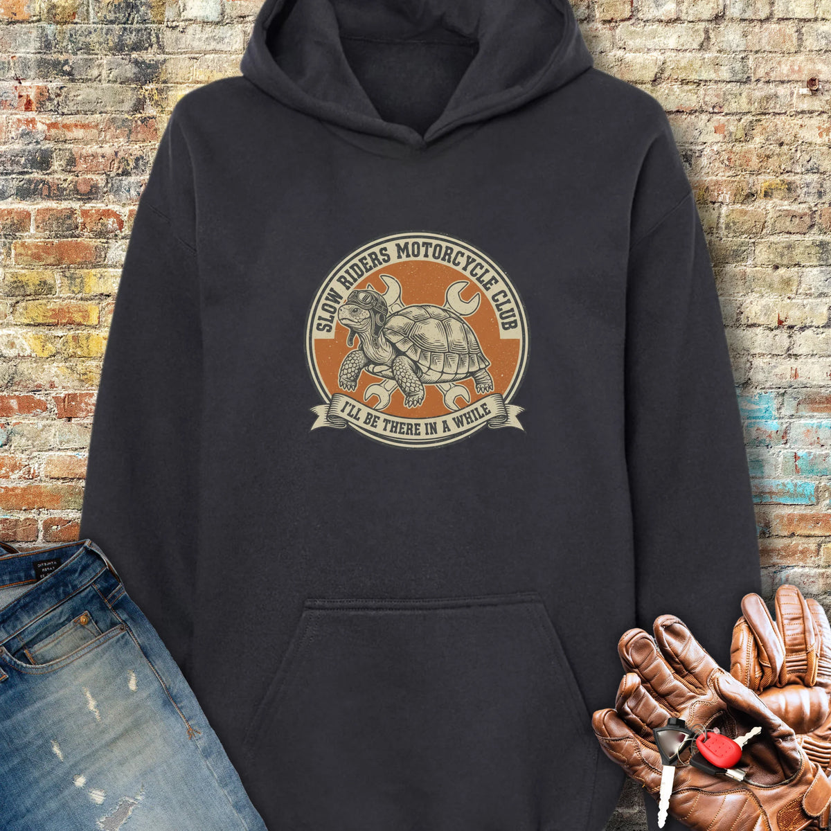 Tortoise Hoodie - Black