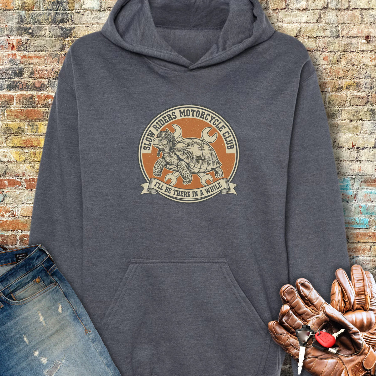 Tortoise Hoodie - Dark Heather