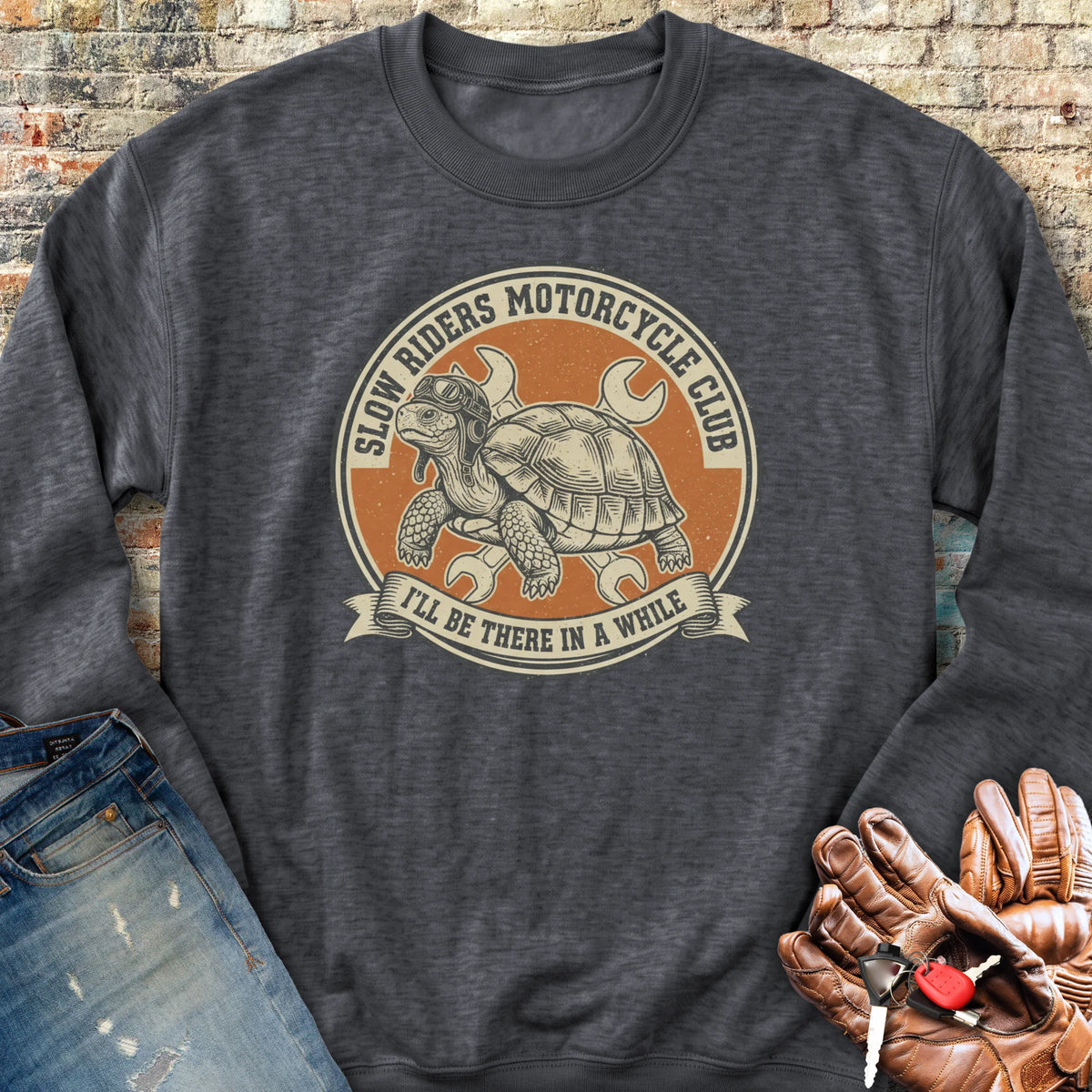 Tortoise Sweatshirt - Dark Heather