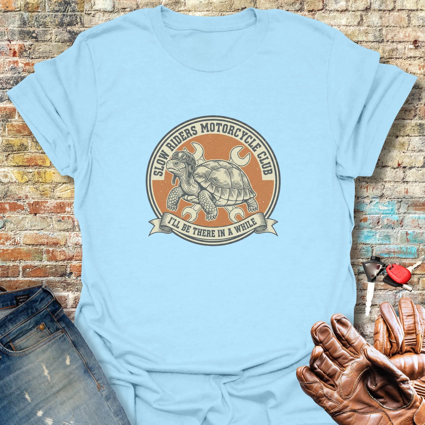 Tortoise T-Shirt - Light Blue