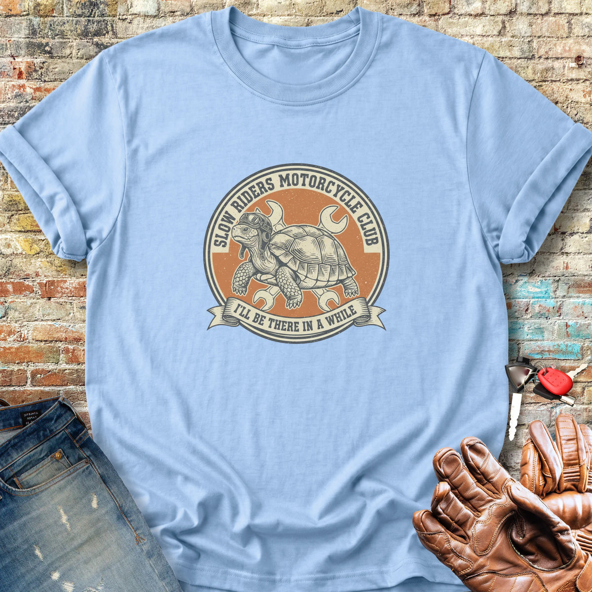 Tortoise Classic T-Shirt - Light Blue