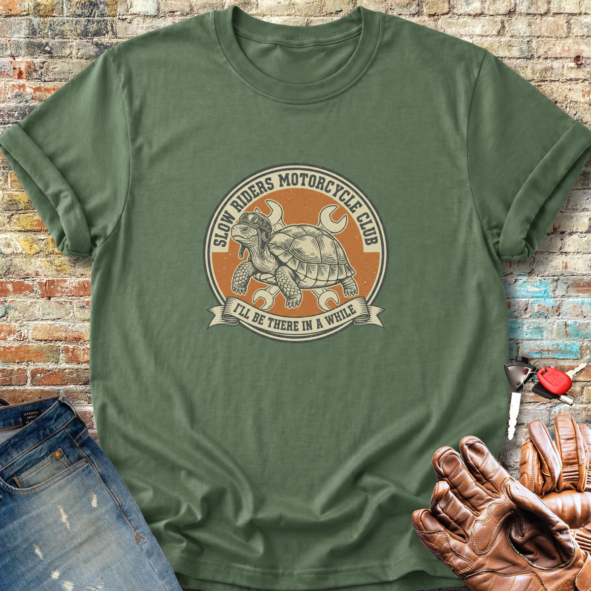 Tortoise Classic T-Shirt - Military Green