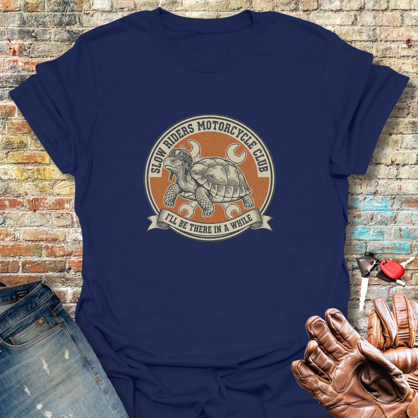 Tortoise T-Shirt - Navy