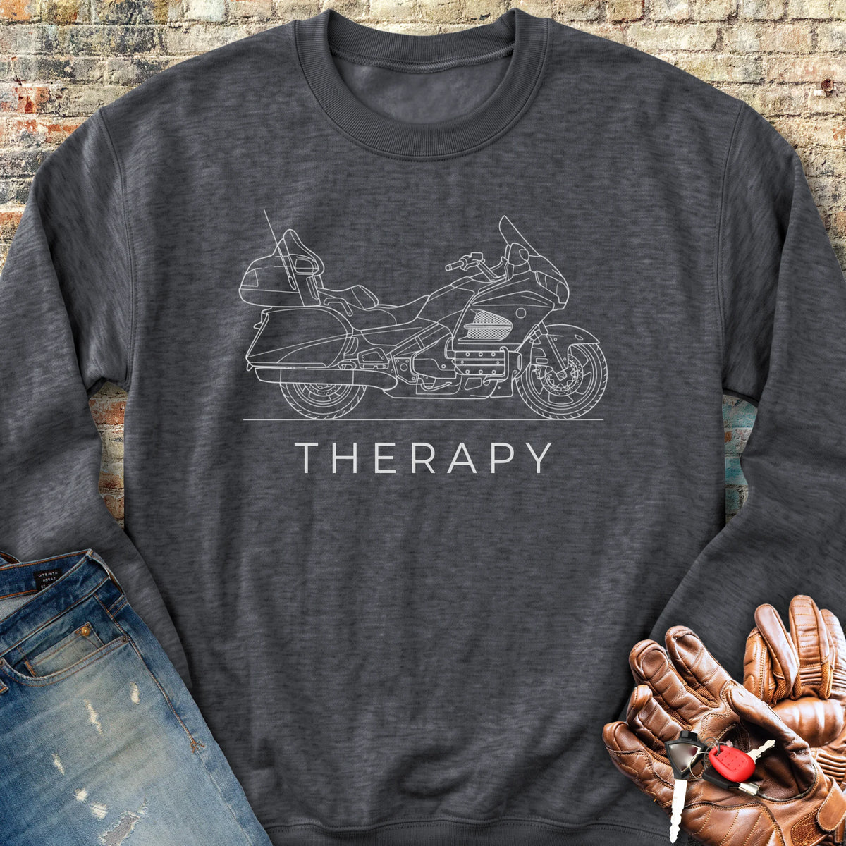Tourer Therapy Sweatshirt - Dark Heather
