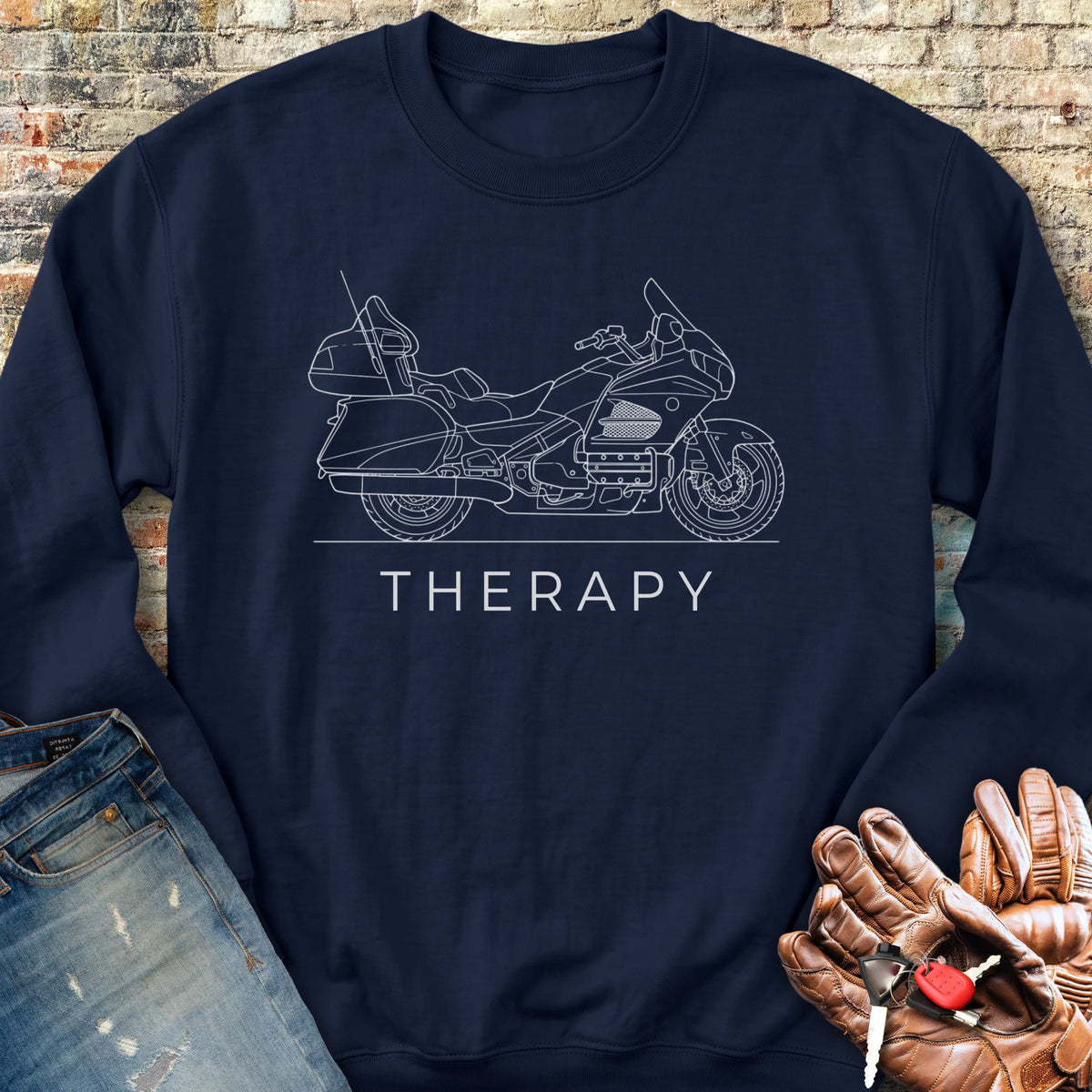 Tourer Therapy Sweatshirt - Navy