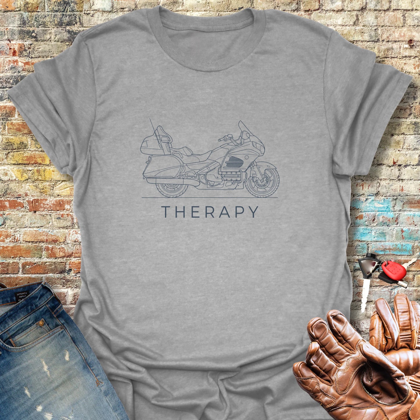 Tourer Therapy T-Shirt - Sport Grey