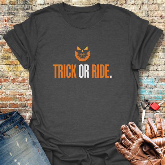 Trick or Ride T-Shirt - Dark Heather