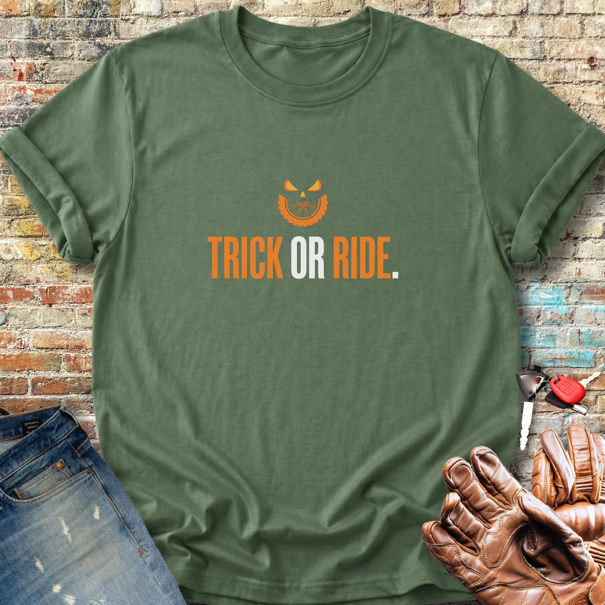 Trick or Ride Classic T-Shirt - Military Green