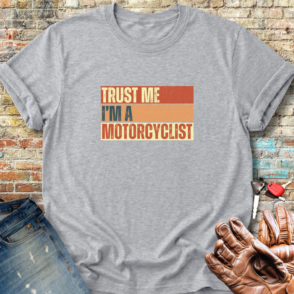 Trust Me (Block) Classic T-Shirt - Sport Grey