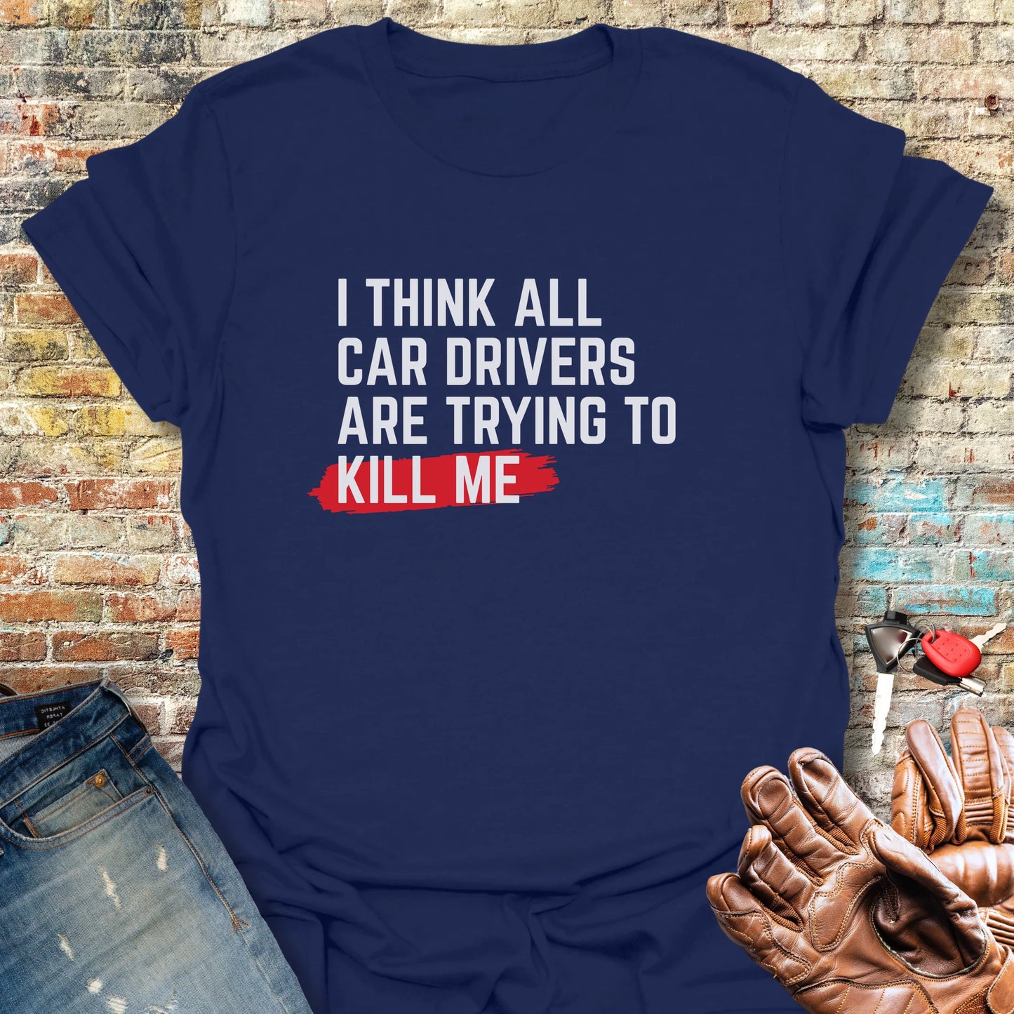 Trying To Kill Me T-Shirt - Navy