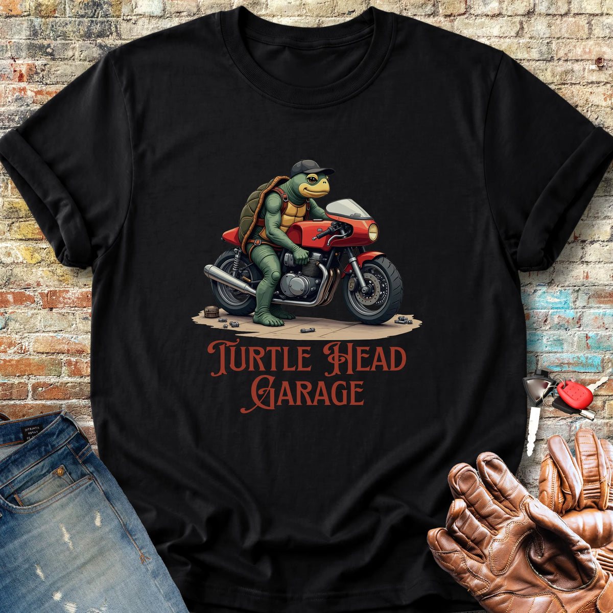 Turtle Head Garage Classic T-Shirt - Black